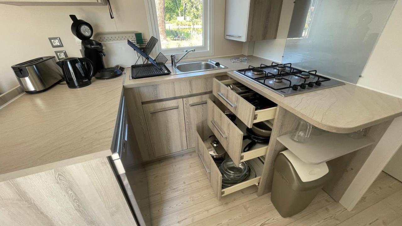 Mobil Home Xxl - Bord Lac - Camping Les Viviers - Lege Cap Ferret Eksteriør bilde
