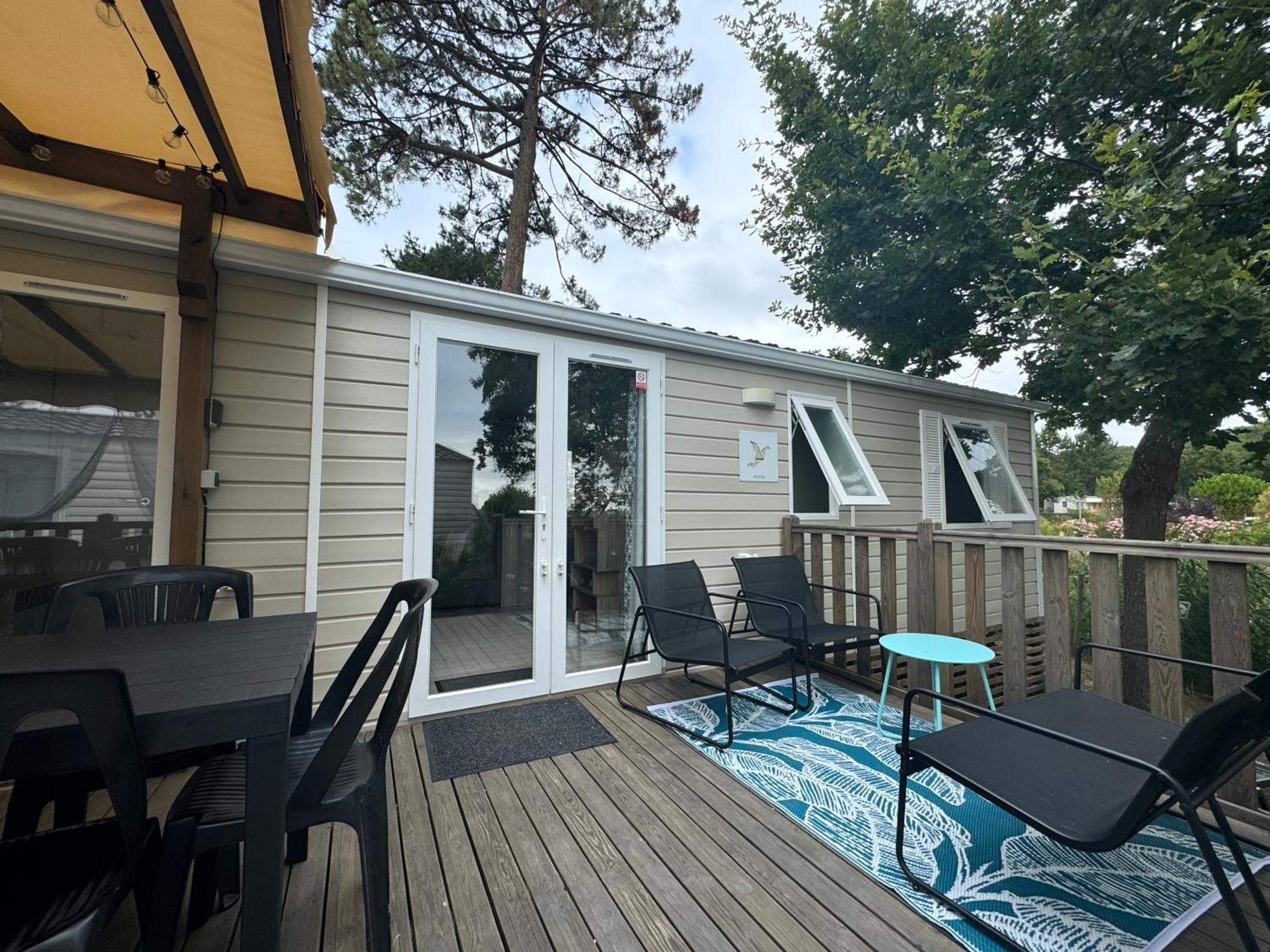 Mobil Home Xxl - Bord Lac - Camping Les Viviers - Lege Cap Ferret Eksteriør bilde